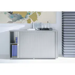 Abschließbares Sideboard Büro Rollladen Stand