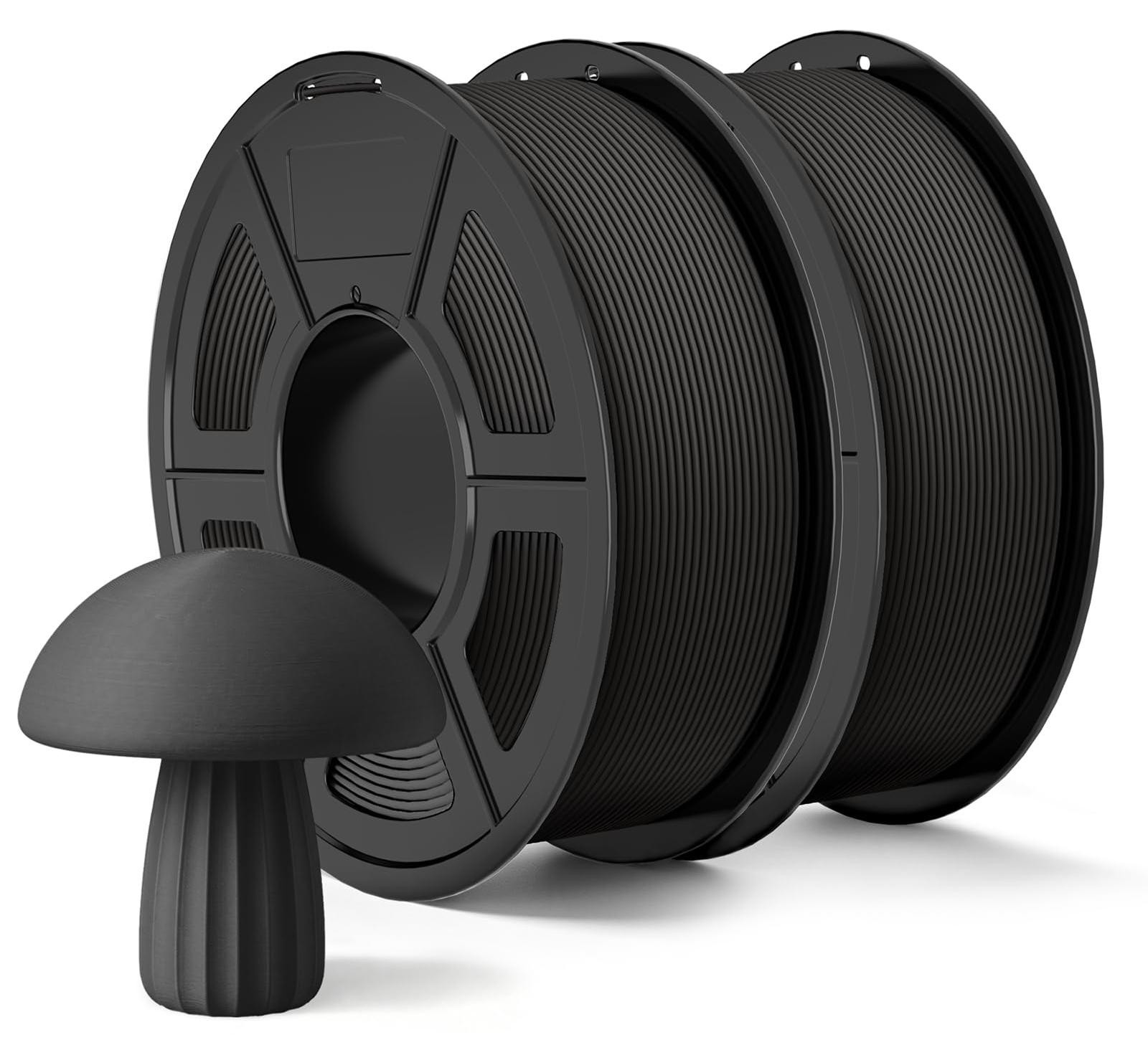 Selius Matte PLA Filament Zwart 2KG - High Speed 3D-printerfilament voor 0-600 mm/s