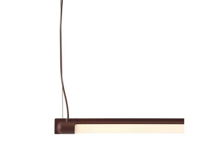 Fine Pendelleuchte L90 Deep Red - Muuto - Esszimmer - Aluminium