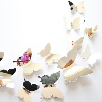 Inspired Deals 36PCS Butterfly Wall Stickers Mirror Wall Decor For Home, Wedding & Party Decoration butterfly Wall Paste 2