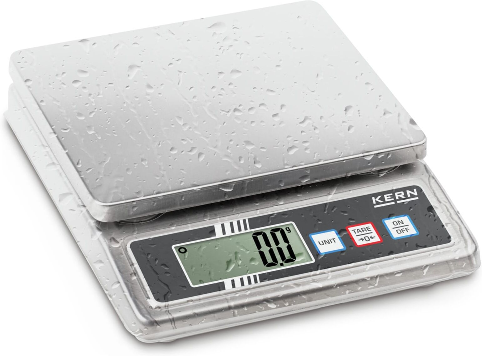Kern Tischwaage FOB 5K-3NS+C kalibriert, Wägebereich 5000 g, Ablesbarkeit 1 g ; KERN & Sohn)