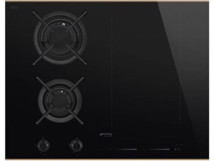 Smeg - Plaque Mixte Induction Gaz Pm6643r