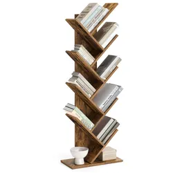 Helloshop26 - Baumförmiges 8-Ebenen-Bücherregal 50 x 24 x 141,5 cm braun