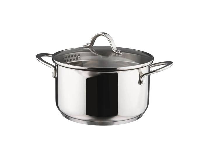 Dorre Cocotte avec couvercle en verre Kosmo 22 cm 3 L Acier inoxydable