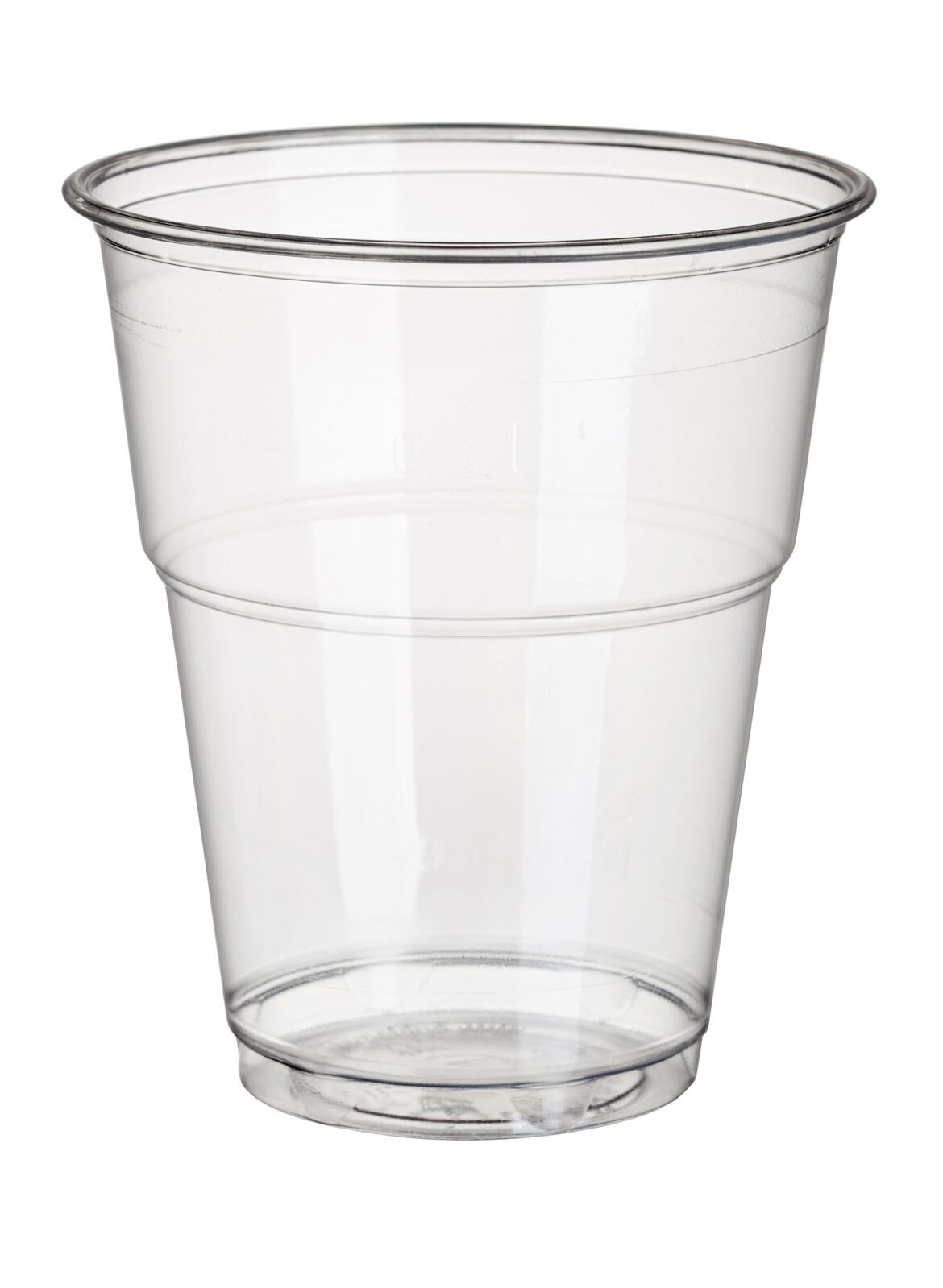 PAPSTAR pure Einweg-Trinkbecher 9.5 cm 0,3 l glasklar 16174