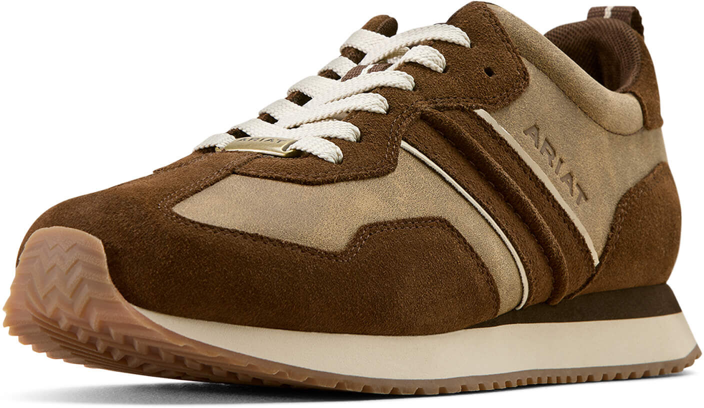 Men's Ranch Runner Shoe in Barley Brown Bomber, Size: 11 D / Medium by Ariat
