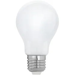 LED Leuchtmittel E27 Filament Birne Glas weiß LED Glühbirne Kugel, 7W 806lm 2700K warmweiß, DxH 6x10,5 cm