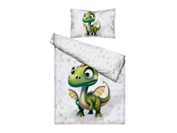 Bettwäsche kleiner grüner Drache