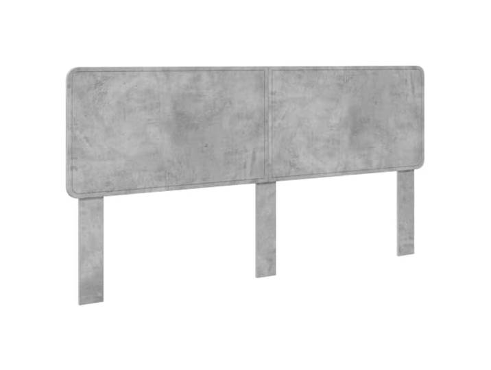 HGLADYU Graues Kopfteil Betonoptik 200 cm aus Holzwerkstoff – Modernes Kopfteil für Bett in Grau mit Betonoptik
