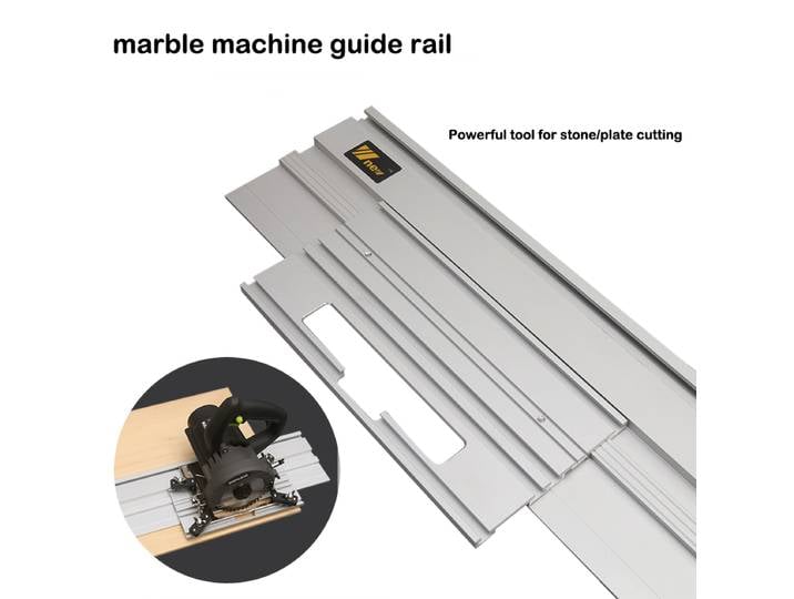 Rail de guidage de scie circulaire pour le travail du bois, Machine à marbre, règle de guidage, coupe auxiliaire linéaire universelle, bricolage de pierre pour le travail du bois