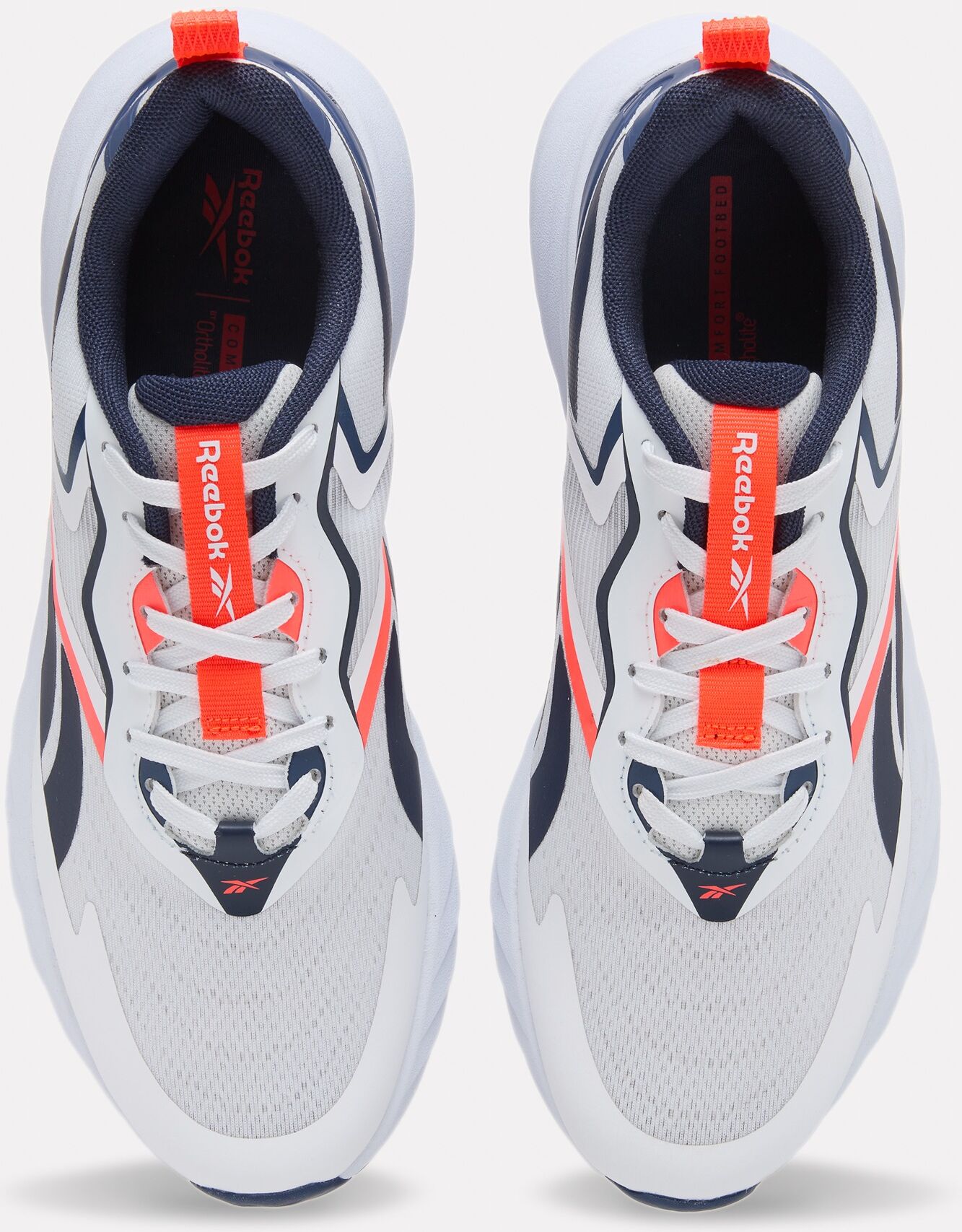 Laufschuh REEBOK "VERSE", Herren, Gr. 42,5, weiss (weiß, legacy blau, neon cherry), Synthetik, Textil, Schuhe Laufschuh weiß, legacy blau, neon cherry 42,5