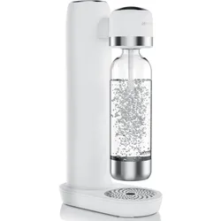 Arendo Wassersprudler, Soda Maker mit 1000 ml PET-Flasche, kompatibel mit 60 L CO2-Zylinder, BPA-frei, 2-tlg. Set, fein dosierbar