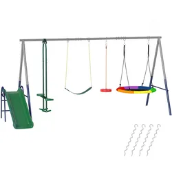 SCHAUKELGESTELL Stahl HDPE Mehrfarbig