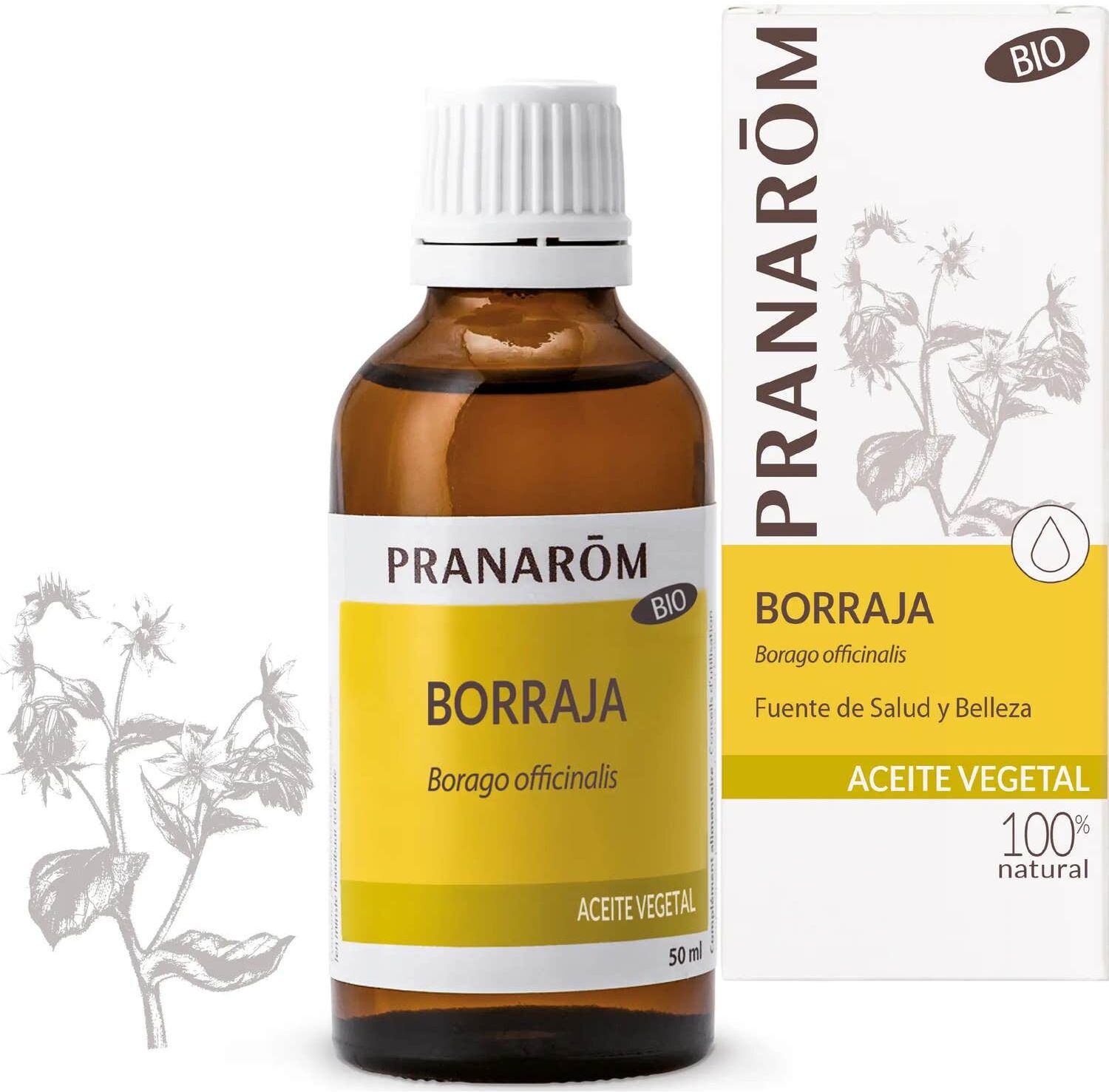 Pranarôm Aceite Vegetal de Borraja BIO 50 ml