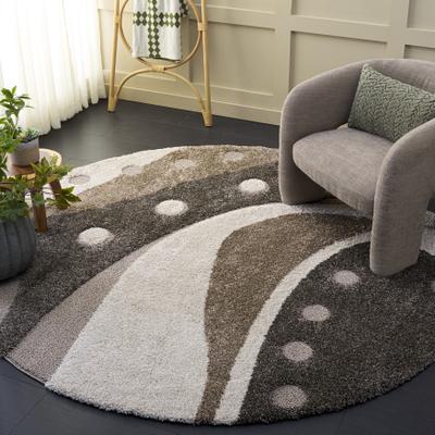 SAFAVIEH Florida Shag Riet Abstract 1.2-inch Thick Rug