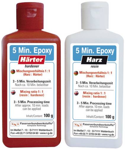 R & G EPO5.S200 5-Minuten Epoxyd-Harz + Härter 200g