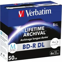 Verbatim M-Disc BD-R Blu-Ray (5x), Optischer Datenträger