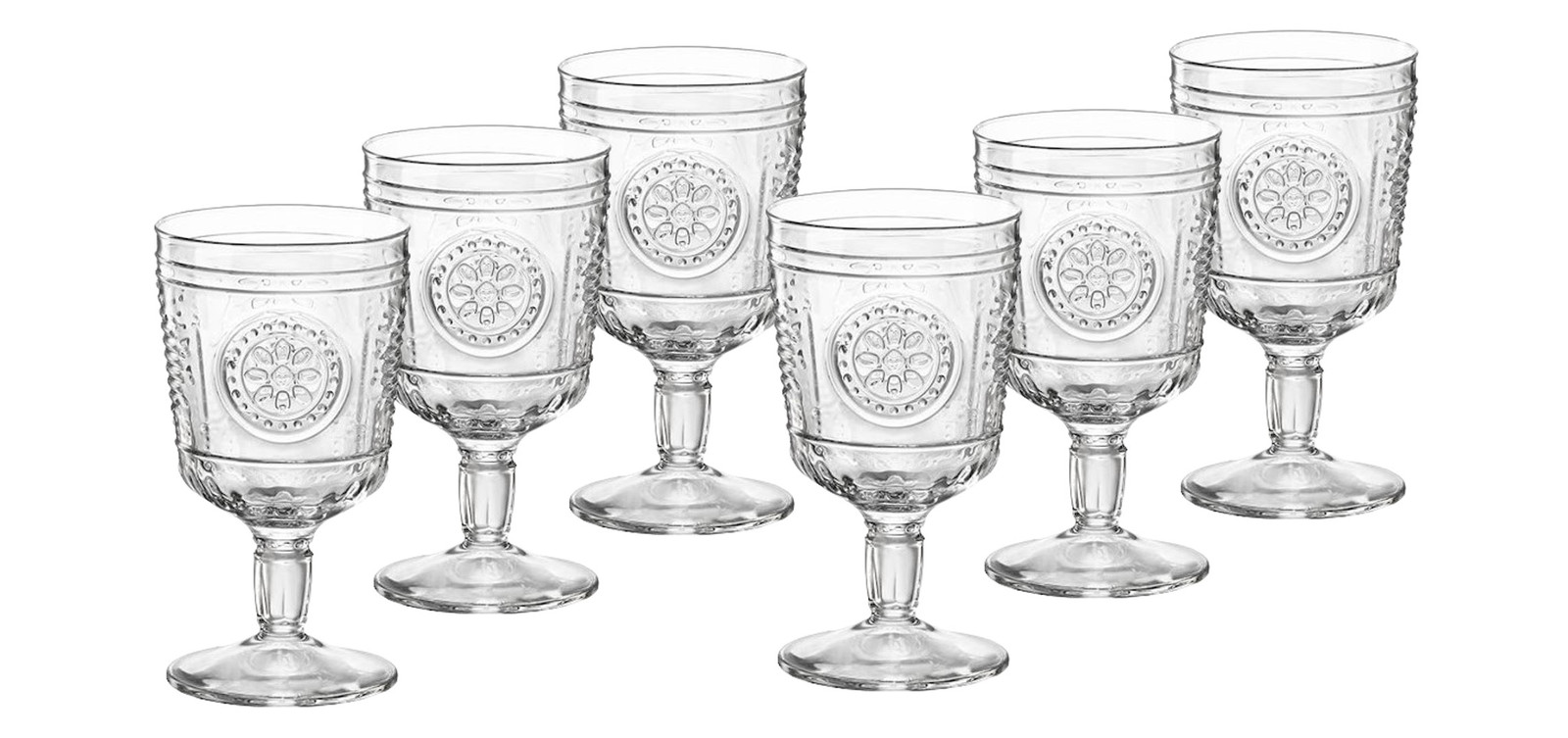 Bormioli Romantic wijnglazen, set van 6, 32 cl
