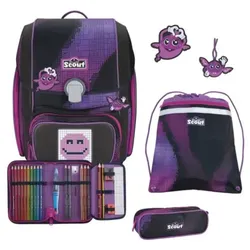 Scout Schulranzen-Set Genius Set Movie Star Pink Pixel, 5-teilig