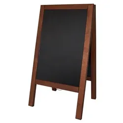DECOR SERVICE Gehweg-Kreidetafel, dunkelbraun, wind- und wasserfest, 65x118cm, 1 Stk.