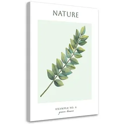 WANDBILD grüne blätter natur
