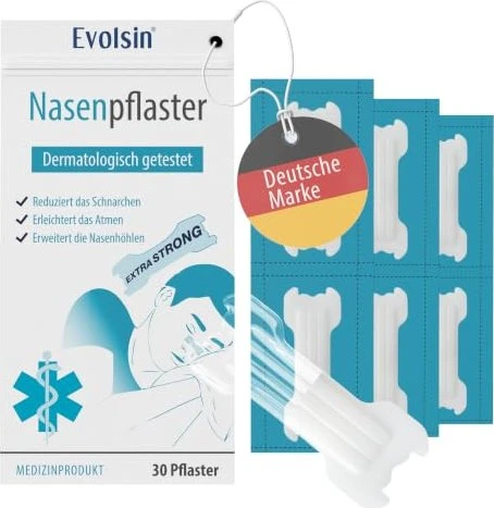 Evolsin Nasenpflaster extra stark transparent 30 St Pflaster