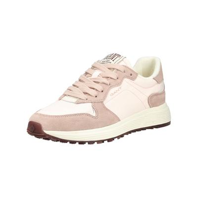 Sneaker GANT "Gant Sneaker Veloursleder/Textil", Damen, Gr. 37, rosa (weiß, rosa), Textil, Veloursleder, Schuhe Sneaker