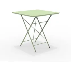 STEP - robuster Outdoortisch klappbar 70x70 cm grün