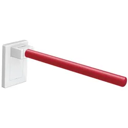 Hewi Mono Stützklappgriff 950.50.1119933 Abdeckung reinweiß, rubinrot, mobil, Ausladung 600mm