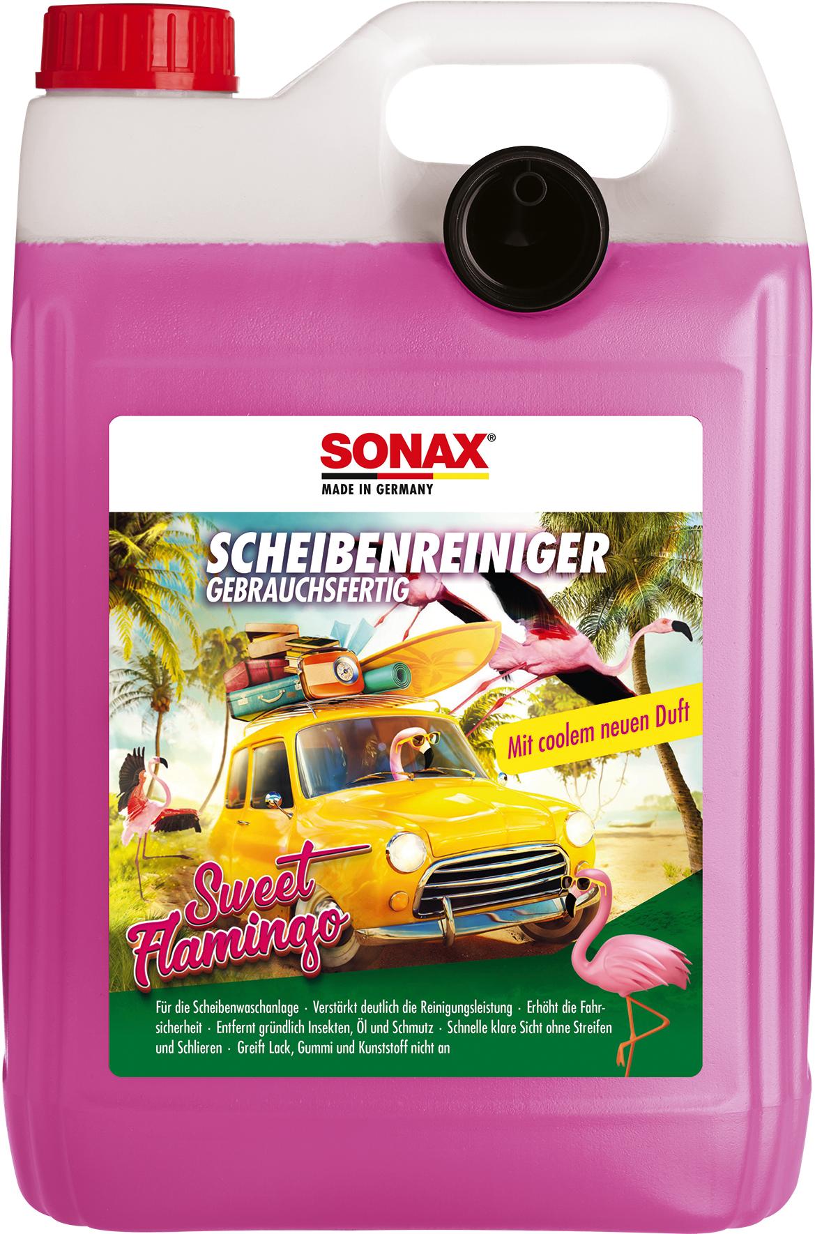 Sonax Reiniger, Scheibenreinigungsanlage Scheibenreiniger Gebrauchsfertig Sweet Flamingo [52 L] 03945000 5l
