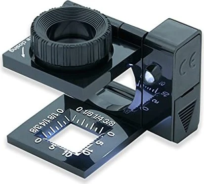Carson LinenTest Druckerlupe mit Beleuchtung LT-10