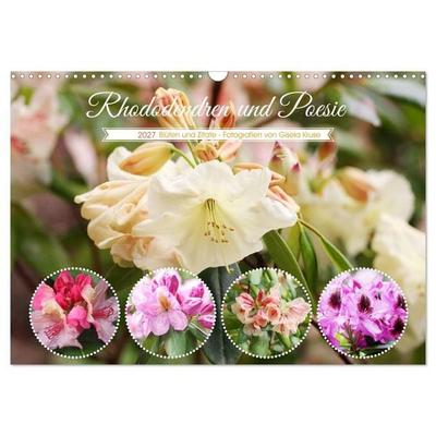 Rhododendren und Poesie (Wandkalender 2027 DIN A3 quer), CALVENDO Monatskalender