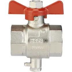 Danfoss Wärmezähler-Zubehör Kugelhahn DN20-3/4 m, Bohrung M10x1"