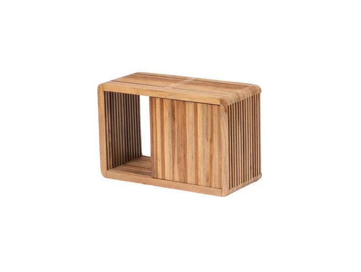 Console murale petit modèle en teck recyclé L55 cm Calopsite - Amadeus