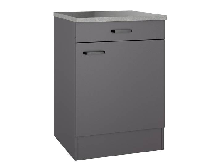 Meuble bas 60 x 60cm Gris/Anthracite