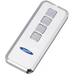 Novoferm, Zubehör Antriebstechnik, Garagentor Handsender Mini-Novotron 524 Design, 4 Kanal, Silber / Weiss (Handsender)