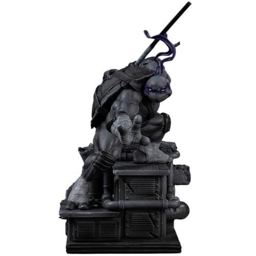 Iron Studios Donatello Standbeeld TMNT Art Scale 1/10 Zwart & Wit