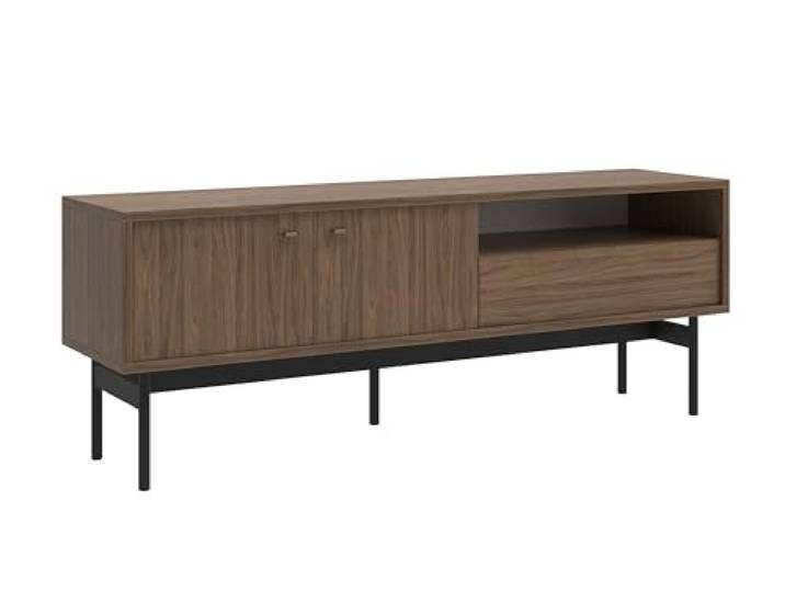 Selsey TV Schrank Board Sideboard Fernsehtisch Fernsehschrank 154 cm Carini Walnuss Olar