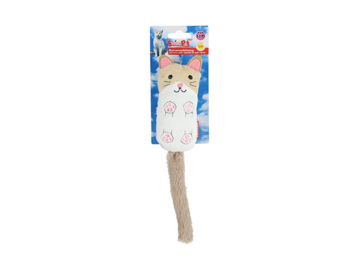 Mini-Cat mit Raschel 25.5cm beige