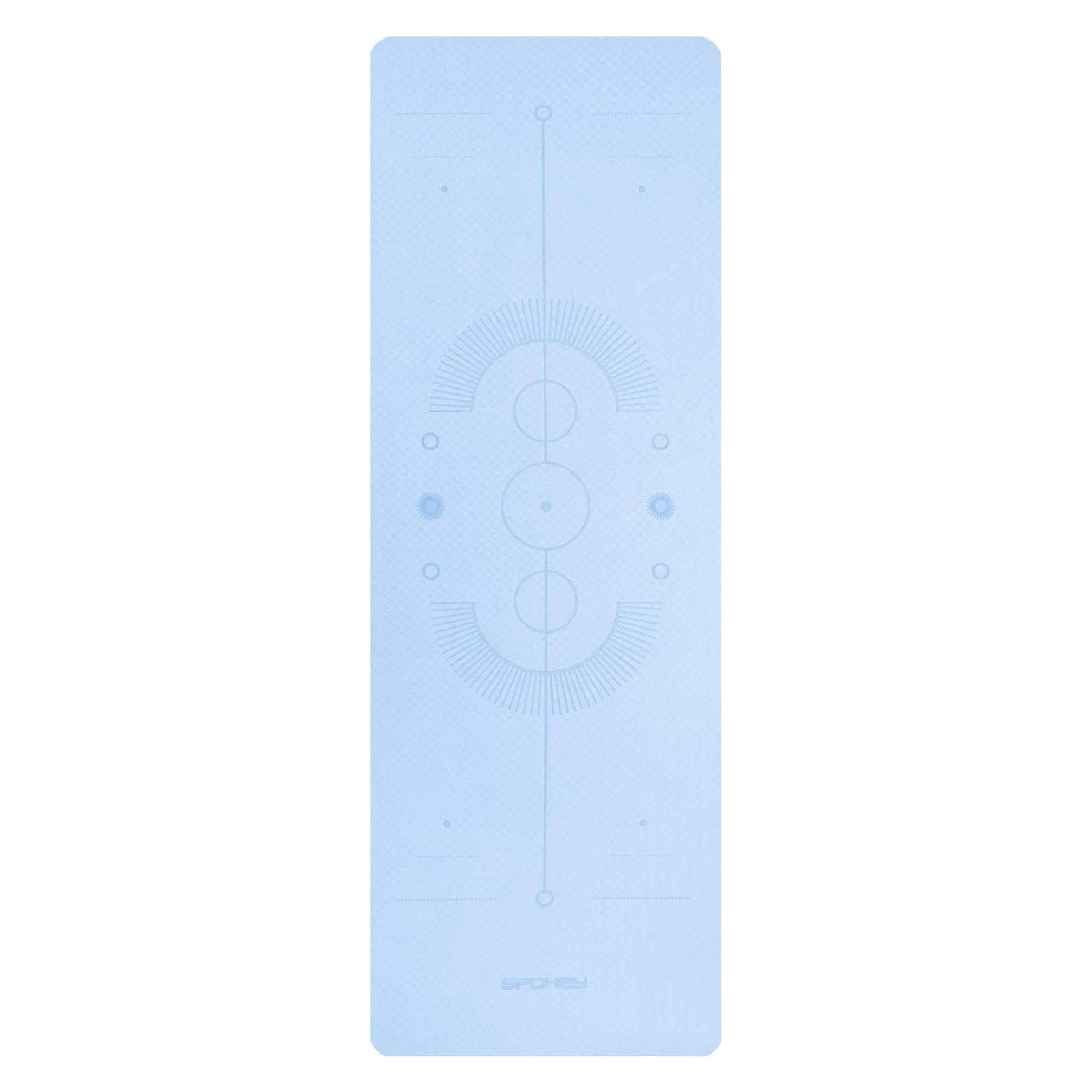 Spokey Yogamatte Mandala 0.4 cm, leichtblau (4 mm) (945937)