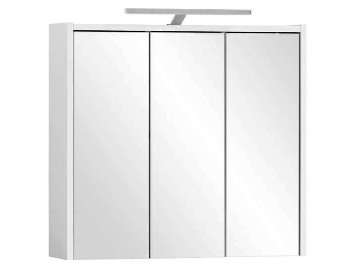 Spiegelschrank Dex Weiß mit LED 3-türig