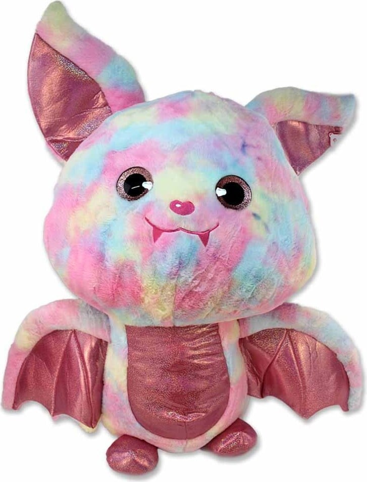 BEMIRO XXL Fledermaus Stofftier rosa - 80 cm