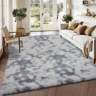 Garvee Modern Shag Fluffy Area Rug