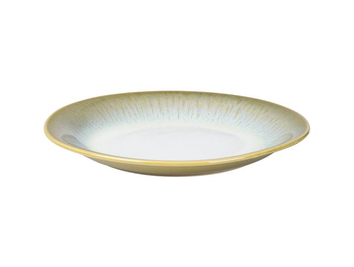 Gipfelstück Teller flach Flussufer grün Keramik D 26.5 cm 1 Stk