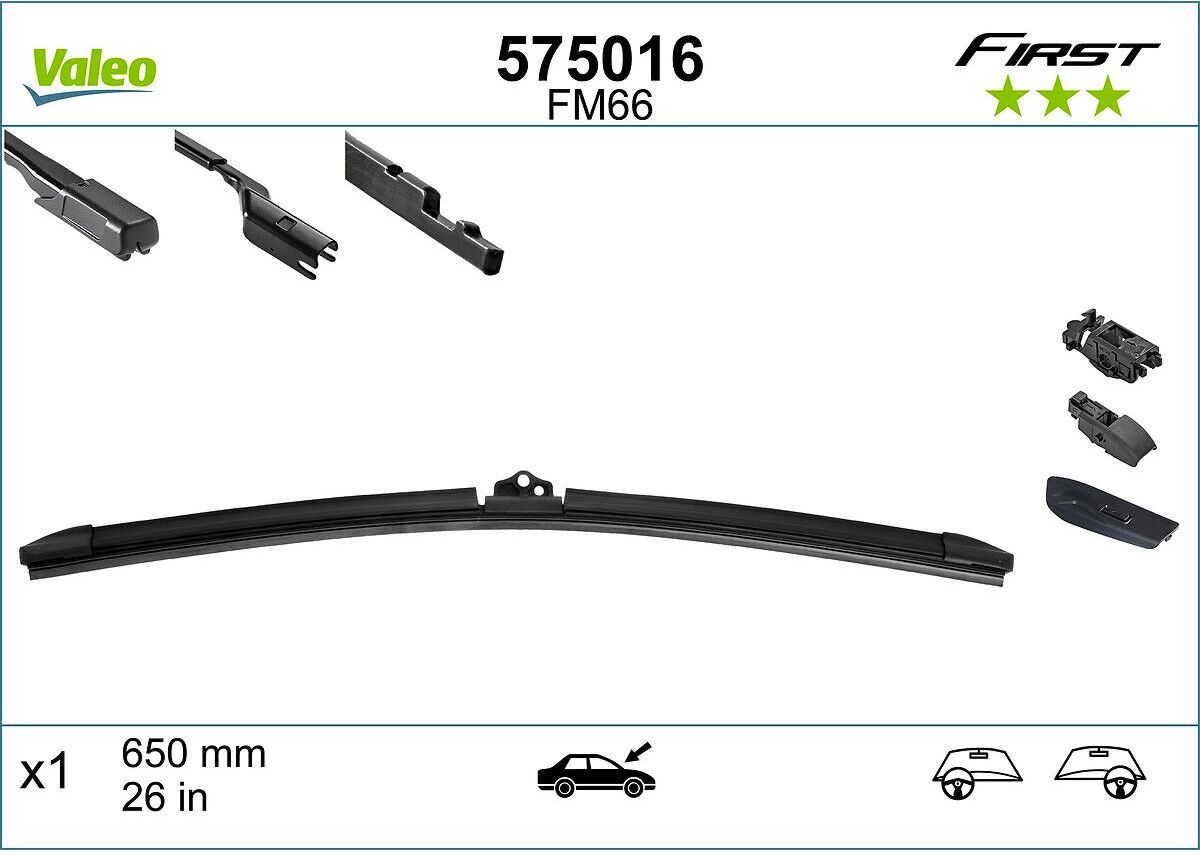 Pyyhkijänsulka Valeo First Blade 575016 650mm, Edessä, 1 Kappaletta