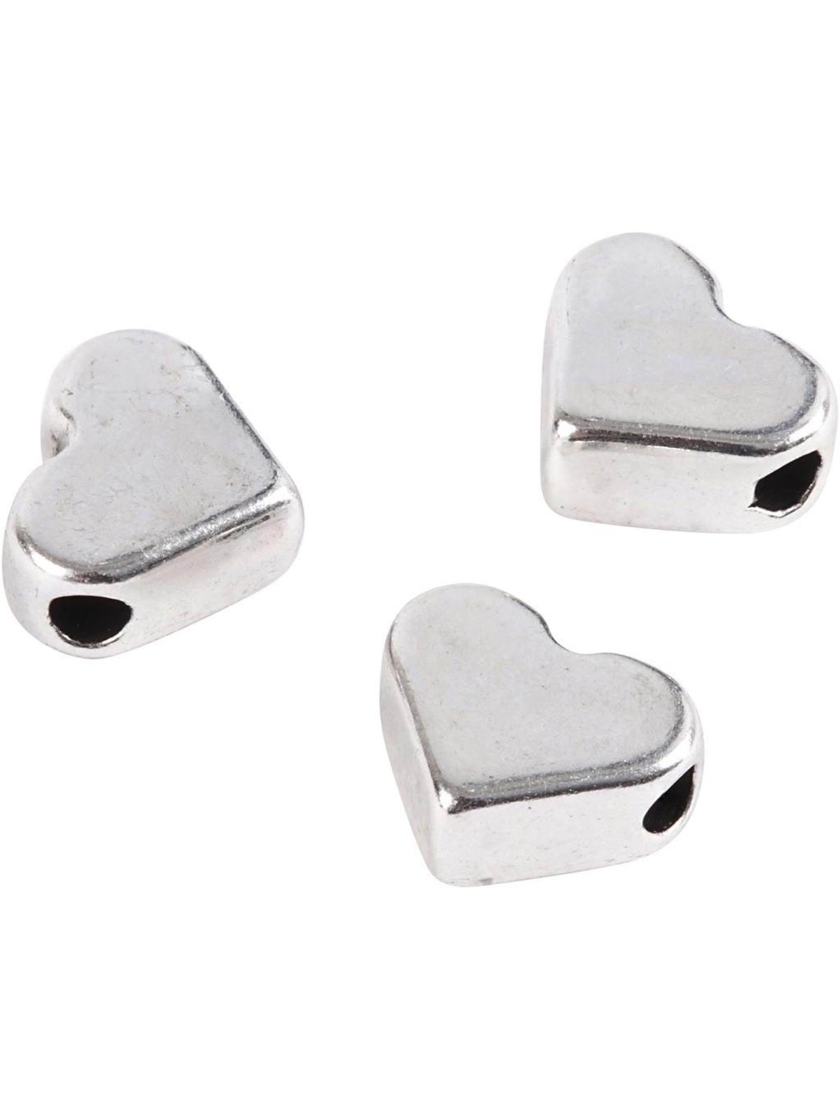 Creativ Company Space Beads Silver Plated 3pcs.