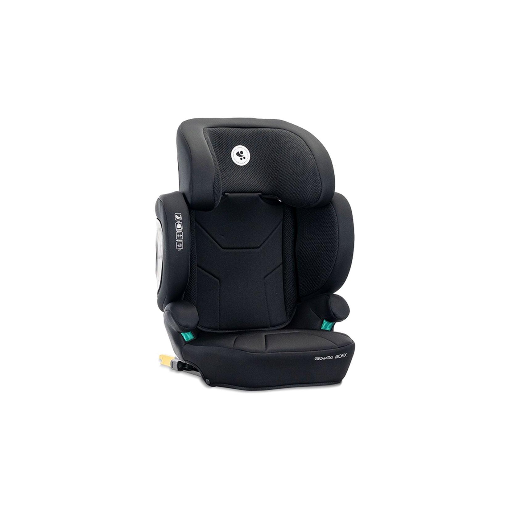 Lorelli Kindersitz Growgo Isofix i-Size 100x150cm Isofix klappbar Kopfstütze schwarz