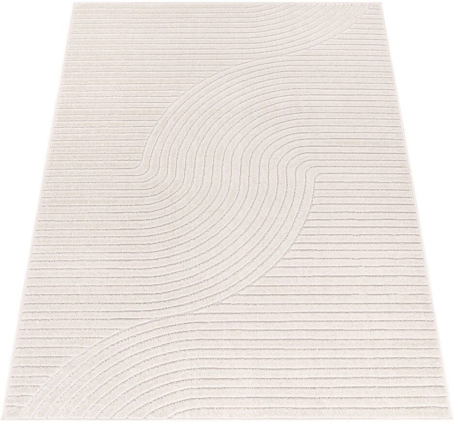 17 Stories Lyndzey Indoor / Outdoor Area Rug Cream Rectangular 160 x 230cm
