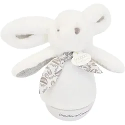 Doudou et Compagnie, Nachtlicht, Nachtlicht mit Musik Hase, weiss 16cm