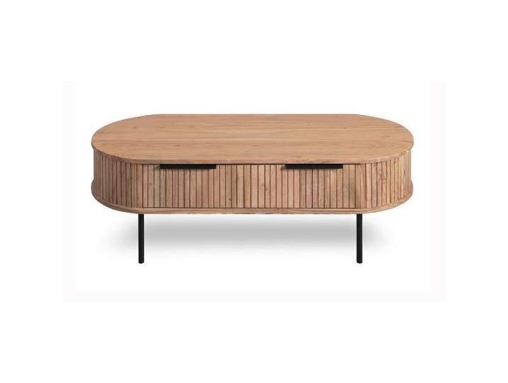 Livetastic Couchtisch, Grau, Holz, Akazie, massiv, 60x40x118 cm, Wohnzimmer, Wohnzimmertische, Couchtische